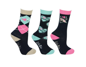 Little Rider I Love My Pony 3 Pack Socks