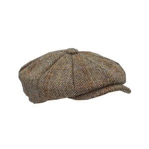 W & H Harris Tweed 8-Panel Thomas Baker Boy Cap